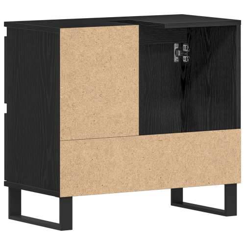 Kupaonski Ormar Crni Hrast 65x33x60 cm Konstruirano drvo Cijena