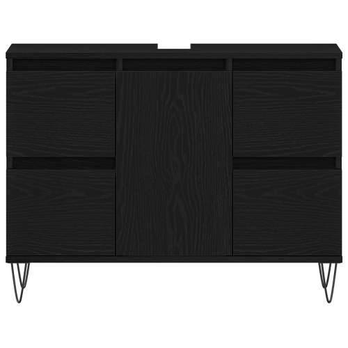 Kabinet za Lavabo - Umivaonik u kupaonici Crna hrastovina 80x33x60 cm Konstruirano drvo Cijena