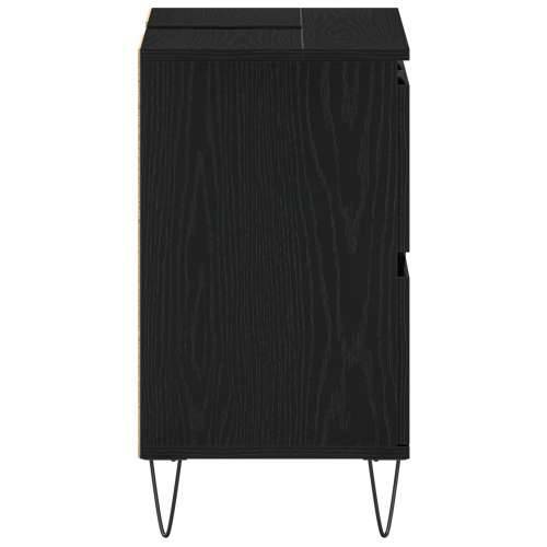 Kabinet za Lavabo - Umivaonik u kupaonici Crna hrastovina 80x33x60 cm Konstruirano drvo Cijena