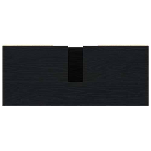 Kabinet za Lavabo - Umivaonik u kupaonici Crna hrastovina 80x33x60 cm Konstruirano drvo Cijena