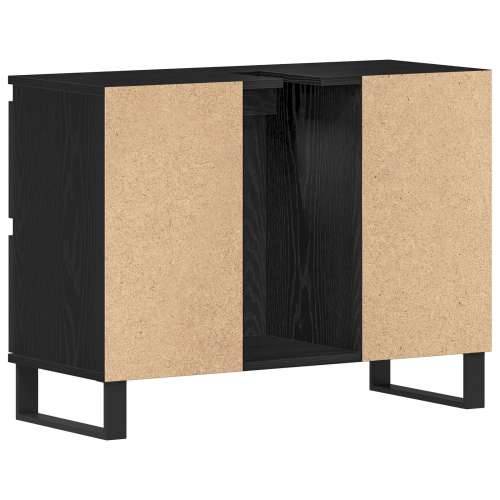 Kupaonski ormar ispod Lavabo - Umivaonika Crni hrast 80x33x60 cm Konstruirano drvo Cijena