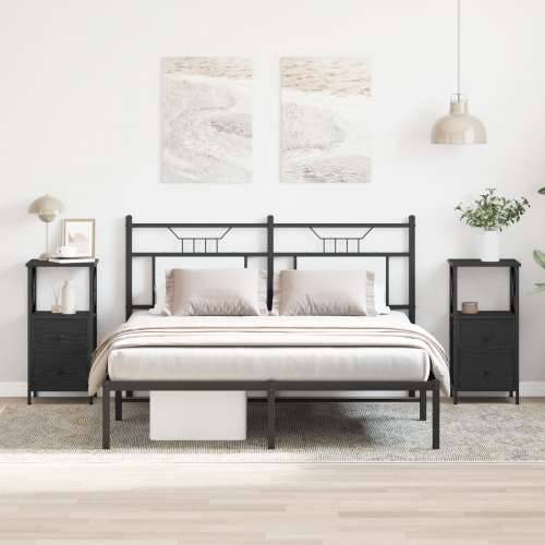Noćni ormarići 2 kom Crni hrast 34x35,5x70 cm Odlično konstruirano drvo Cijena