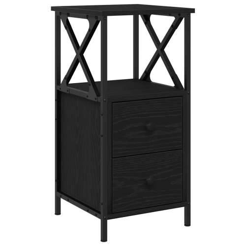Noćni ormarići 2 kom Crni hrast 34x35,5x70 cm Odlično konstruirano drvo Cijena