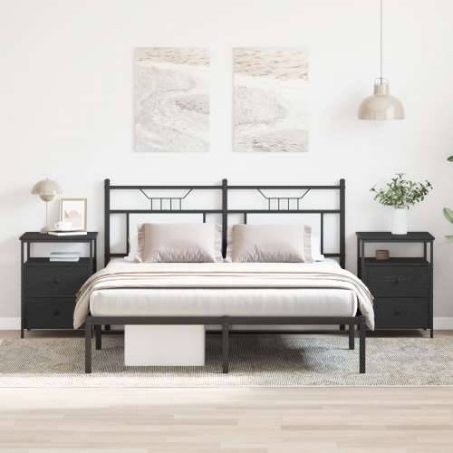 Noćni ormarići 2 kom Crni hrast 44x45x60 cm Konstruirano drvo Cijena