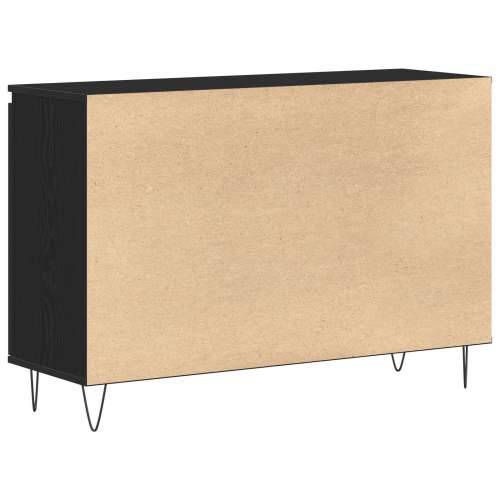 Komoda Crna Hrast 101,5x35x70 cm Konstruirano drvo Cijena