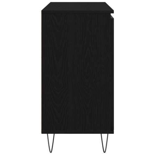 Komoda Crna Hrast 101,5x35x70 cm Konstruirano drvo Cijena