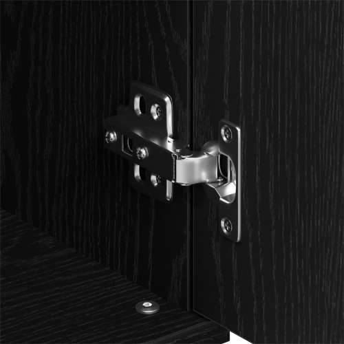 Komoda Crna Hrast 101,5x35x70 cm Konstruirano drvo Cijena