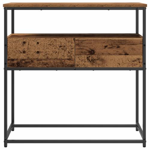 Konferencijski stol Stari drvo 75x40x75 cm inženjerska drva i čelik Cijena
