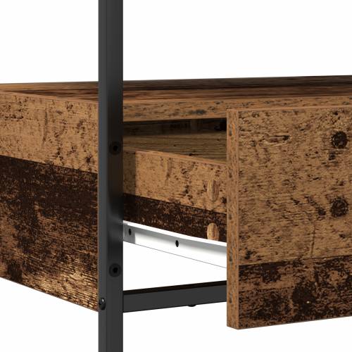 Konferencijski stol Stari drvo 75x40x75 cm inženjerska drva i čelik Cijena