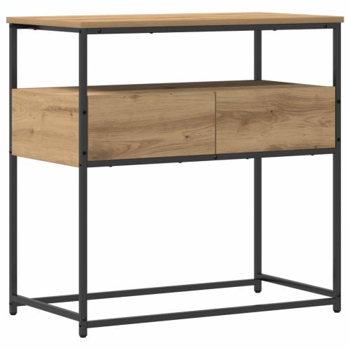Konsolni Stol Artisan Hrast 75x40x75 cm Konstruirano drvo i Čelik Cijena