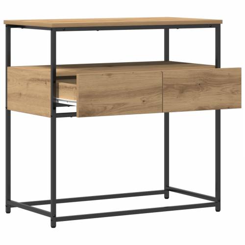 Konsolni Stol Artisan Hrast 75x40x75 cm Konstruirano drvo i Čelik Cijena