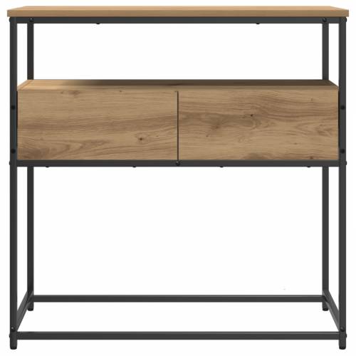Konsolni Stol Artisan Hrast 75x40x75 cm Konstruirano drvo i Čelik Cijena