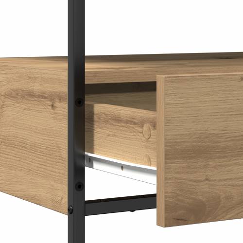 Konsolni Stol Artisan Hrast 75x40x75 cm Konstruirano drvo i Čelik Cijena