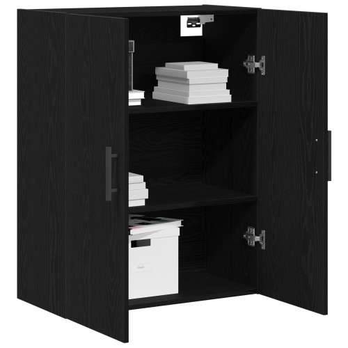 Zidni Ormar Crni Oak 69,5x34x90 cm Igračka Drvo Cijena