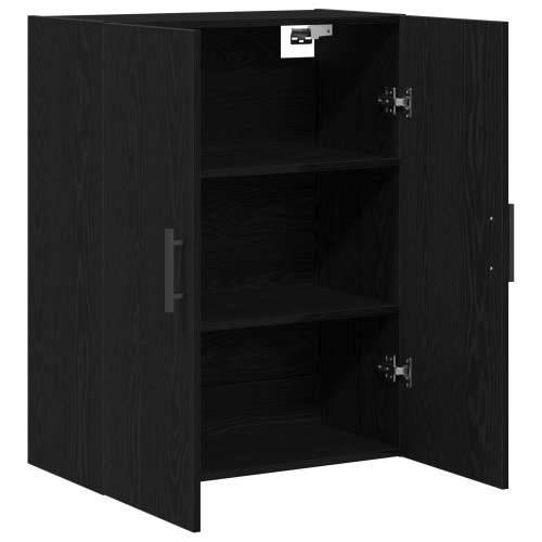 Zidni Ormar Crni Oak 69,5x34x90 cm Igračka Drvo Cijena