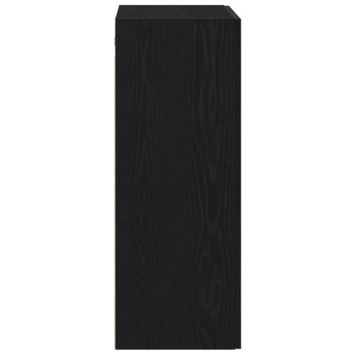 Zidni Ormar Crni Oak 69,5x34x90 cm Igračka Drvo Cijena