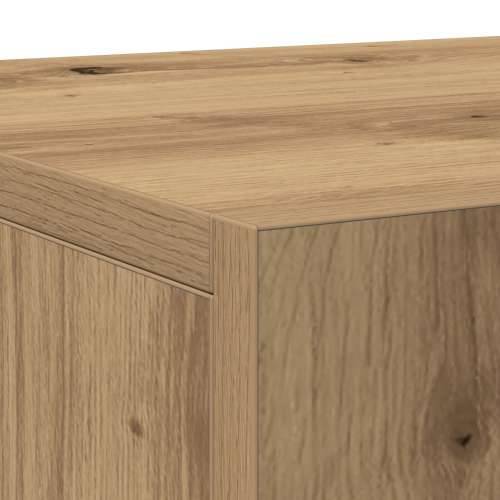 Komoda s 3 vrata od umjetnog hrasta 90x34x80 cm Cijena