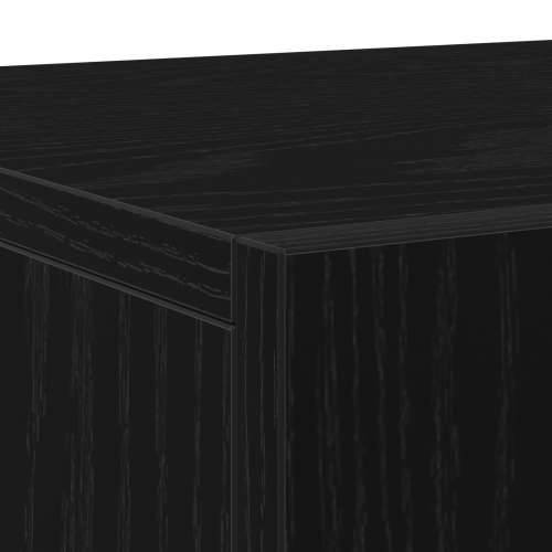 Komoda s 3 vrata Crni hrast 90x34x80 cm Konstruirano drvo Cijena