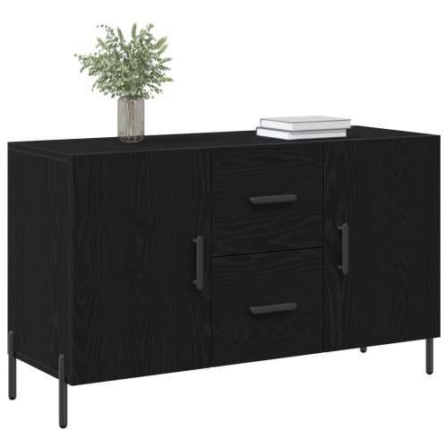 Sideboard Crna Hrast 100x36x60 cm Inženjerska Drvo Cijena