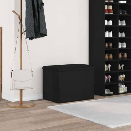 Klupa za pohranu Crni hrast 60x40x45 cm Konstruirano drvo Cijena