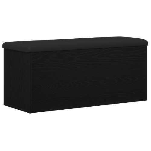 Klupa za pohranu Crni hrast 100x40x45 cm umjetni materijal Cijena