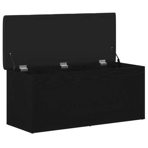 Klupa za pohranu Crni hrast 100x40x45 cm umjetni materijal Cijena