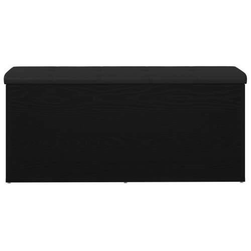 Klupa za pohranu Crni hrast 100x40x45 cm umjetni materijal Cijena