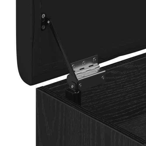 Klupa za pohranu Crni hrast 100x40x45 cm umjetni materijal Cijena