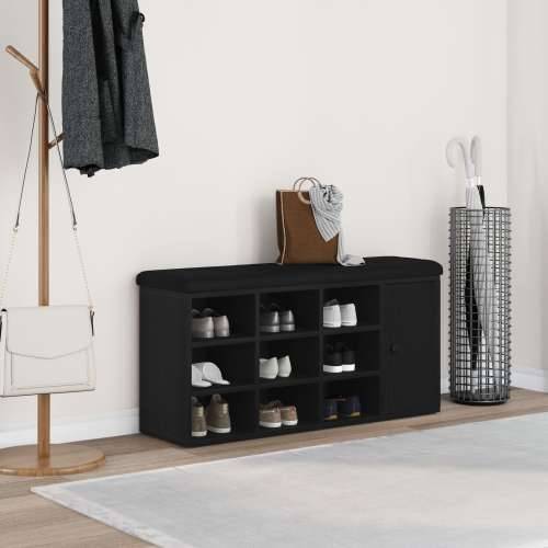 Klupa za odlaganje Crni hrast 100x30x48 cm Složena drvena Cijena