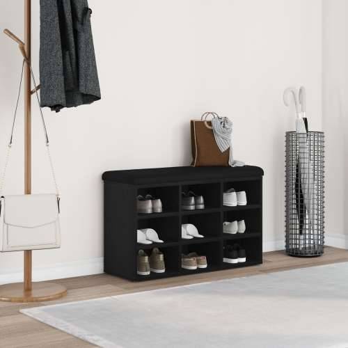 Klupa za skladištenje Crna Bukva 80x30x48 cm Konkretno drvo Cijena