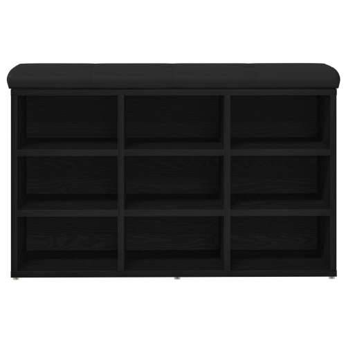 Klupa za skladištenje Crna Bukva 80x30x48 cm Konkretno drvo Cijena