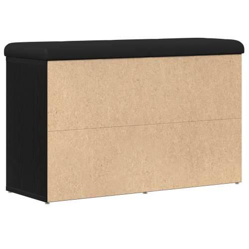 Klupa za skladištenje Crna Bukva 80x30x48 cm Konkretno drvo Cijena