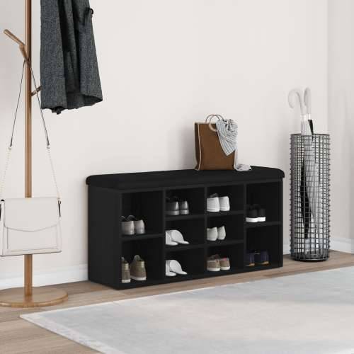 Klupa za pohranu Crni hrast 100x30x48 cm Konstruirano drvo Cijena