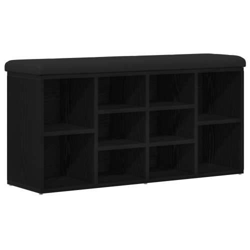 Klupa za pohranu Crni hrast 100x30x48 cm Konstruirano drvo Cijena