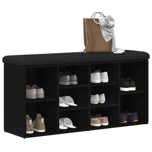 Klupa za pohranu Crni hrast 100x30x48 cm Konstruirano drvo Cijena