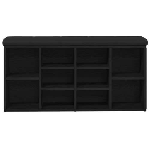 Klupa za pohranu Crni hrast 100x30x48 cm Konstruirano drvo Cijena