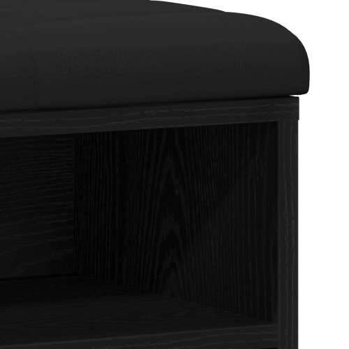 Klupa za pohranu Crni hrast 100x30x48 cm Konstruirano drvo Cijena