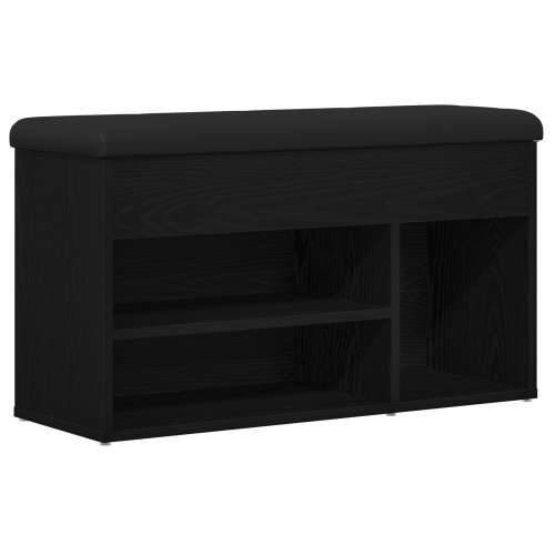Klupa za skladištenje Crni hrast 80x30x45 cm Inženjerski drvo Cijena