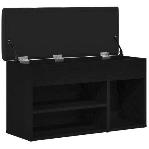 Klupa za skladištenje Crni hrast 80x30x45 cm Inženjerski drvo Cijena