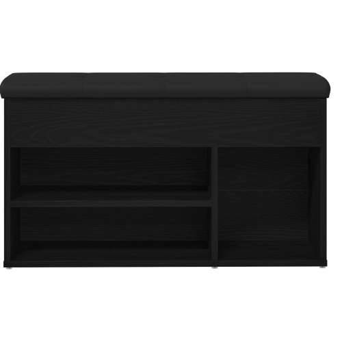 Klupa za skladištenje Crni hrast 80x30x45 cm Inženjerski drvo Cijena