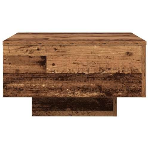 Stolić za kavu s LED svjetlima staro drvo 55x55x31 cm Cijena