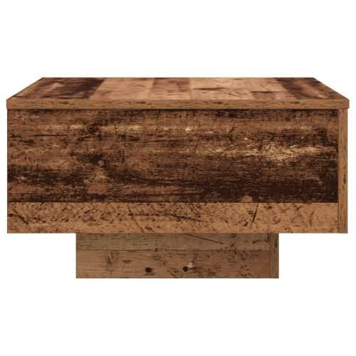 Stolić za kavu s LED svjetlima staro drvo 55x55x31 cm Cijena