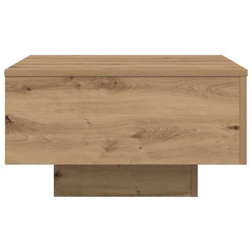 Stolić za kavu s LED svjetlima od umjetnog hrasta 55x55x31 cm Cijena