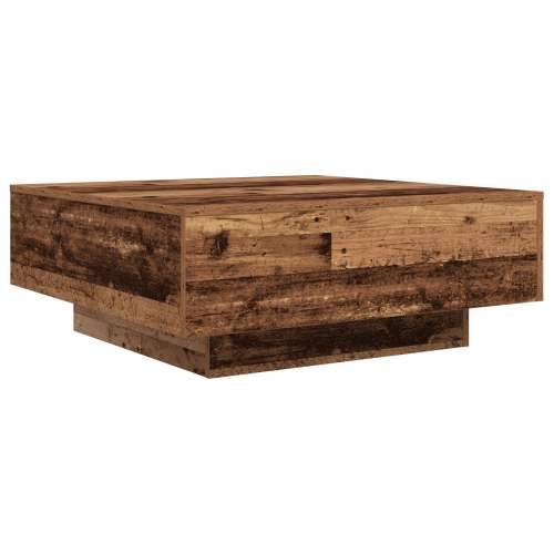 Stolić za kavu s LED svjetlima Staro drvo 80x80x31 cm Cijena