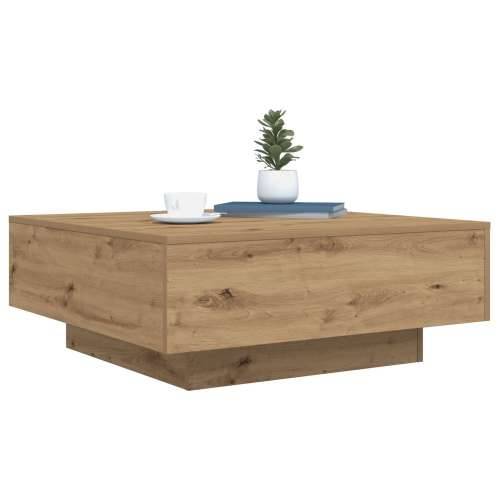 Stolić za kavu s LED svjetlima Artisan hrast 80x80x31 cm Cijena