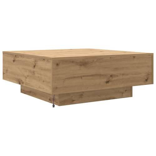 Stolić za kavu s LED svjetlima Artisan hrast 80x80x31 cm Cijena