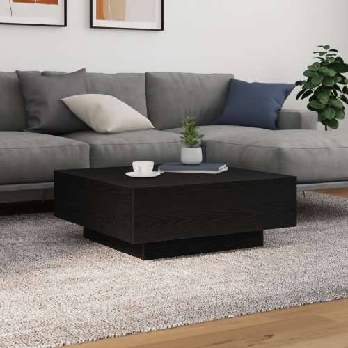 Stolić za kavu s LED svjetlom Crna Hrast 80x80x31 cm Cijena