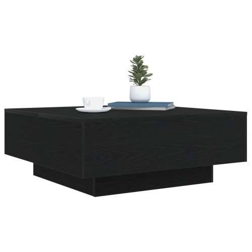 Stolić za kavu s LED svjetlom Crna Hrast 80x80x31 cm Cijena