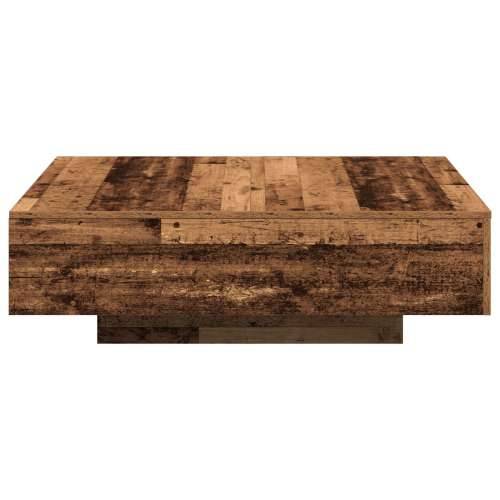 Stolić za kavu od starog drva 100x100x31 cm, napravljen od čvrstog drveta Cijena