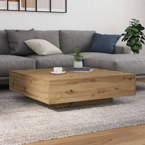 Stolić za kavu s LED svjetlima Artisan Oak 100x100x31 cm Cijena
